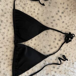 Classic Black Triangle Bikini Top & thong bottom
